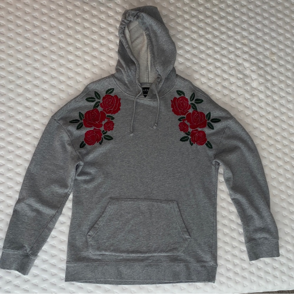Grey Oversized Hoody Mens